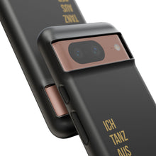 Lade das Bild in den Galerie-Viewer, Stilvolle Handyhülle - 'Ich Tanz Aus Der Reihe' Black Design