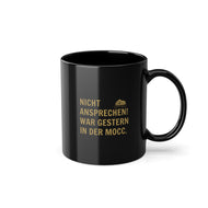 Elegante schwarze Kaffeetasse